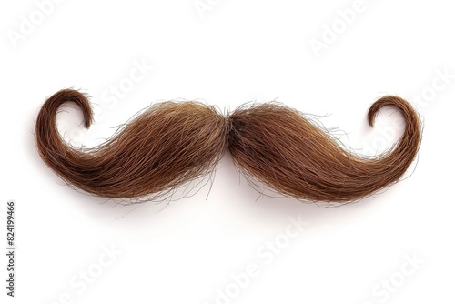 Male mustache isolated on white background