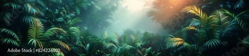 Background Tropical. The lush rainforest foliage is a living entity, constantly growing and moving, a testament to the dynamic nature of this vibrant ecosystem.
