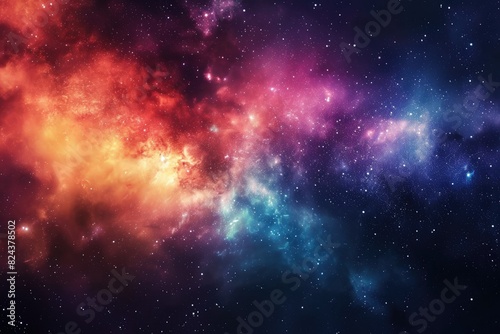 Vibrant galaxy background igniting creative energy