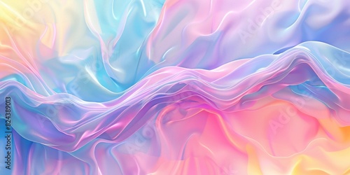 Soft gradients blending seamlessly, forming a soothing and ethereal digital canvas.
