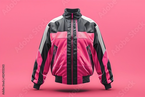 Vibrant F1 Racing Jacket Mockup with Cinematic Lighting and Details