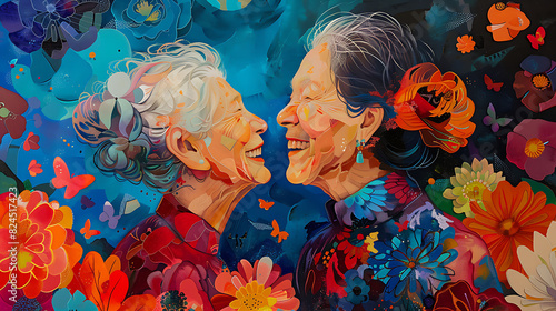 Two friends share laughter, radiating happiness and camaraderie in a genuine moment of joy, showcasing the beauty of friendship and shared laughter