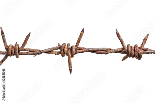 Barbed Wire on transparent background