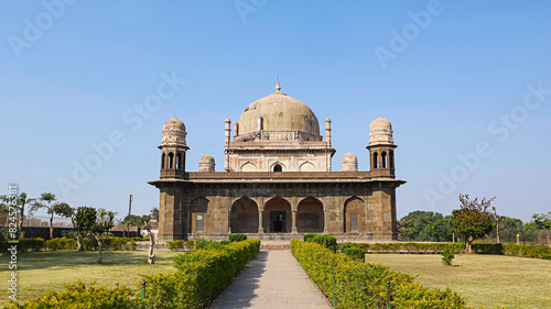 .The Tomb of Shah Nawaz Khan also called as Black Taj Mahal. Built in Early 17th Century, Burhanpur, Madhya Pradesh, India.