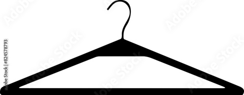 Clothes hanger symbol. Hanger icon sign. Coat rack vector illustration