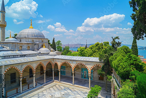 Topkapi Palace in Istanbul with its grand courtyards and Ottoman architecture