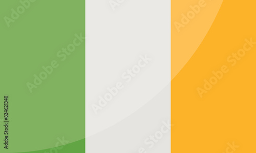 Ireland National Flag for background, backdrop. Vector illustration