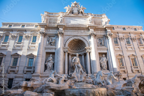 Trevi Fountain is the most famous landmark in Rome, Rome, Italy