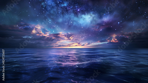 sky night star sea
