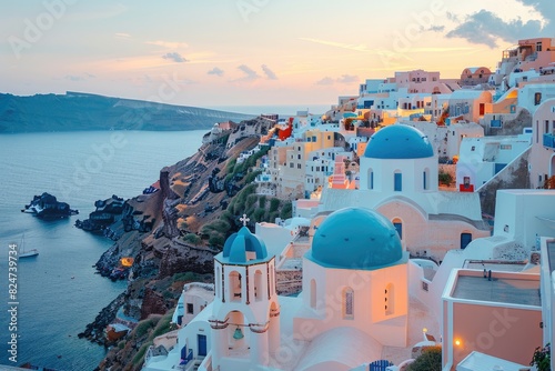 Greek seaside houses