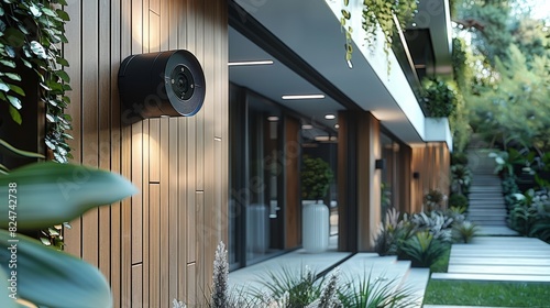 Home security, CCTV Security Camera, Protect your home. Generative AI.