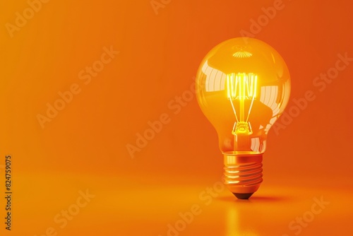 a light bulb on a surface