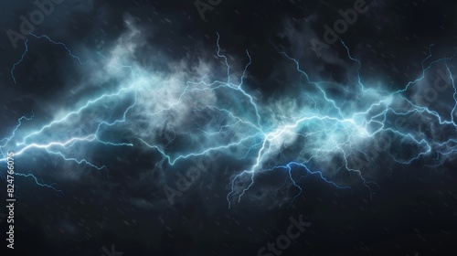 Transparent lightning thunder overlay PNG