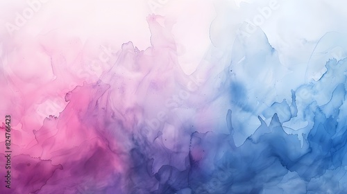 A hand-painted watercolor background in close-up, featuring soft colors transitioning into bright watercolor hues. The gentle wash and subtle gradient create a delicate and beautiful backdrop,