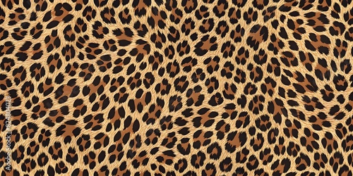 Realistic and Seamless Leopard Skin Pattern Print – Great for Fabric, Wallpaper, and Decor, Animal Skin Pattern Texture Background