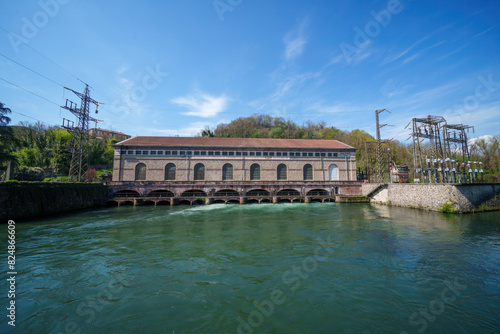 Hydroelectric power plant Bertini along the Adda river, Italy