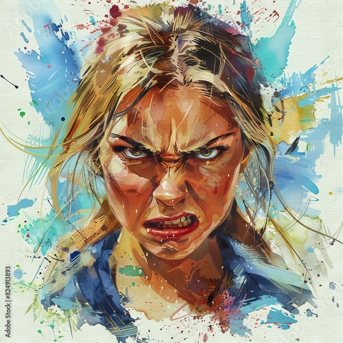 Portrait of an Angry Woman