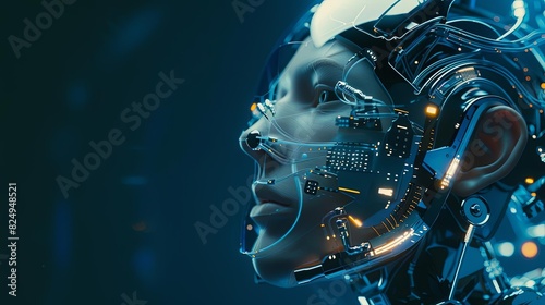 ai revolutionizes filmmaking cinematic cyborgs transforming script to screen with tech and artistry futuristic concept illustration