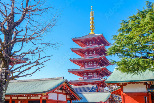 Sensoji Temple or Asakusa Kannon Temple is the oldest temple in Tokyo,Japan