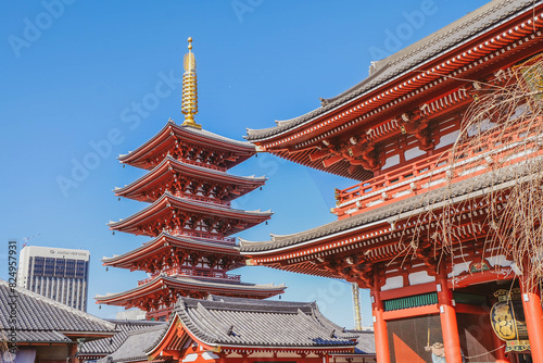 Sensoji Temple or Asakusa Kannon Temple is the oldest temple in Tokyo,Japan