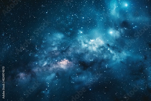 Nighttime Starry Sky Background, Business Technology, Space Concept
