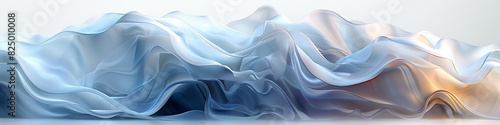 Light white and blue explosion background, cloudy wallpaper, 4:1
