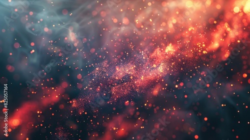 Dust particles. Abstract background of particles. Fire flying sparks. 3d rendering.