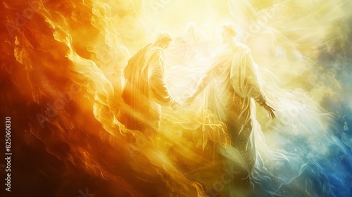 trinity sunday background concept. holy spirits. with copy space. pentecost