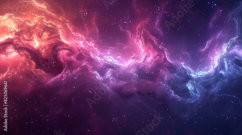 An abstract galaxy background that uses a blend of vibrant colors and subtle gradients to create a sense of depth and movement, inviting the viewer to explore its depths.
