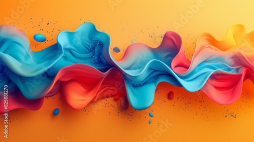 An abstract creativity background, featuring dynamic shapes and vibrant colors. This design captures the balance between originality and artistic imitation in a visually appealing way.