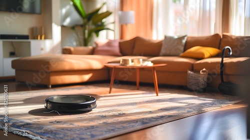 Cheerful Robot Vacuum Elevates Home Cleanliness with Efficient Sensor Mapping