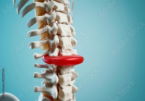 A red disc has a white border and is between the spine