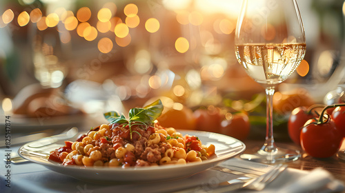 Photo realistic as Glossy Italian food splendor concept as Digital art showcasing splendid Italian cuisine representing an exquisite and luxurious dining experience. Photo Stock Co