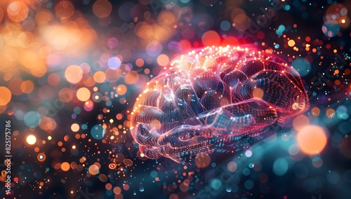 Luminous Neural Connections Exploring the Dynamic Brilliance of the Cognizant Mind