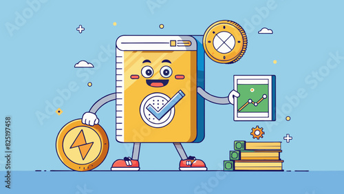A cryptocurrency bit is the smallest unit of measurement within a digital currency system. For example 1 bitcoin can be divided into 1 million bits.. Cartoon Vector.