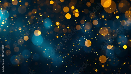 abstract navy bokeh light background