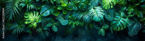 Background Tropical. The lush tropical rainforest foliage is a natural fortress, its dense vegetation providing a protective barrier that shelters the forest's inhabitants from external threats.