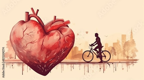 Exercising keeps your heart healthy.