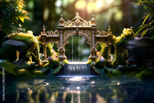 Travelers who are tired might get comfort and relief from the antique water fountain architecture concealed in the forest oasis spirits.Tucked Away in a Secret Garden Paradise in the Middle of Chaos