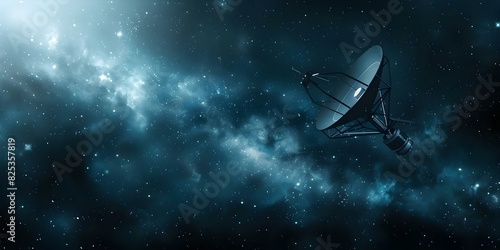 Receiving TV Signals and Data from Space: The Role of Satellite Dishes. Concept Satellite Dishes, TV Signals, Data from Space, Communication Technology, Satellite Technology