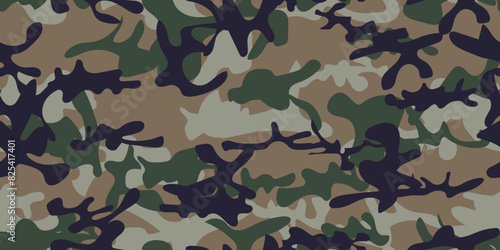 Camouflage Seamless Vector. Hunter Brown Pattern. Fabric Abstract Background. Military Camo Paint. Seamless Splash. Digital Khaki Camouflage. Grey Repeat Pattern. Army Beige Canvas. Urban Camo Print.