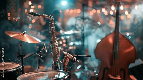 Jazz Band Instruments Close-Up