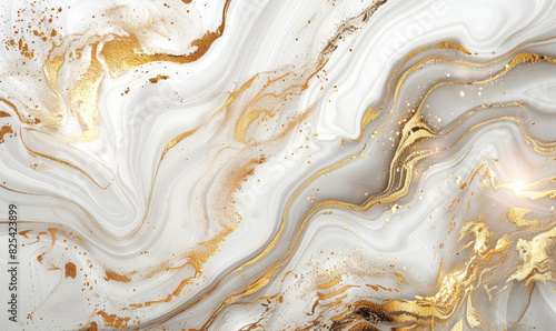 Elegant marble texture with flowing golden veins and a luxurious feel , Generate AI