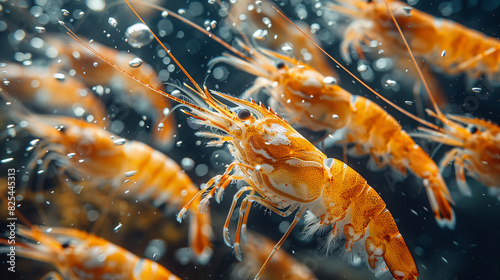 Sea shrimp underwater