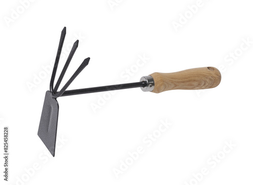 Hand hoe isolated on white background