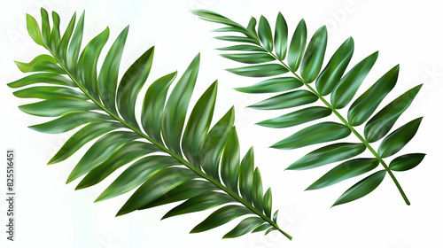Natural of Tropical green leaves of leaf isolated on transparent png background, varies different of plant botanical. realistic hyperrealistic