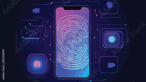 Fingerprint biometrics recognition scanner security