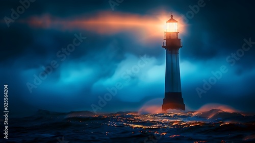 The lighthouse is a symbol of hope and guidance. It is a beacon of light in the darkness, and it can help us to find our way home.