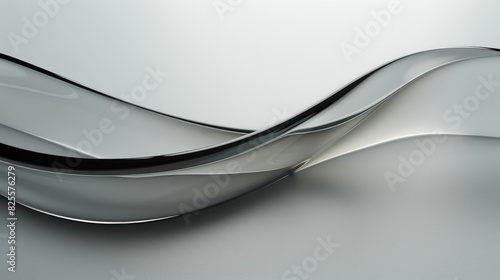 abstract grey waves on a light background with smooth curves