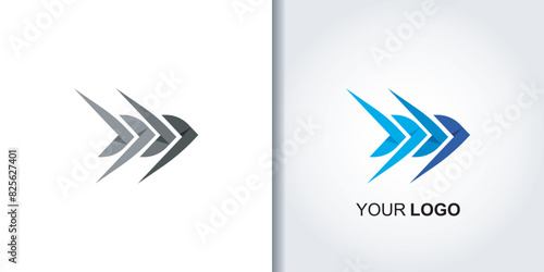 speed arrow logo template